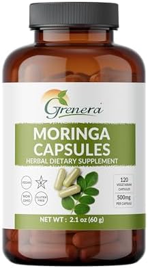 Organic Moringa Capsules – 120 Count | Pure Moringa Oleifera Leaf Powder Pills | Natural Superfood Supplement | Herbal Energy & Antioxidant Support | Vegan, Non-GMO, Single Origin Malunggay