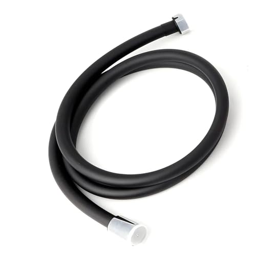 Flexible de douche 2m en PVC noir GI/2 pour remplacer un tuyau de douche usé ou percé