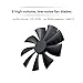 F200SP High Air Volume Computer Case Fan 200mm Cooling Fan FDB Hydraulic Bearing(Black)
