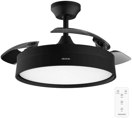 Cecotec Ventilador de Techo con Luz y Aspas Retráctiles EnergySil...