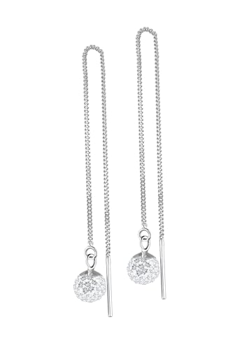 Elli Orecchino Da Donna Palla Pendente Filigree Con Cristalli Swarovski In Argento Sterling 925 - 3