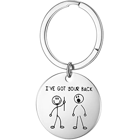 I've Got Your Back Best Friends Keyring Gifts for Women Men Inspirational Funny Keyring Friendship Gifts Women's Christmas Gift and Best Friend Keyring for Brother Sister Birthday Presents Cover