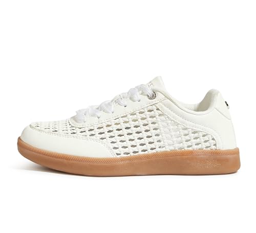 LUCKY STEP Women's Fashion Tennis Shoes Classic Retro Sneakers Casual