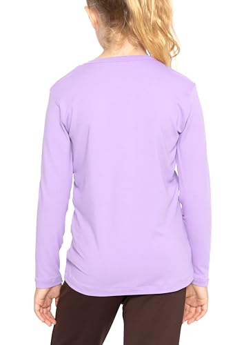 Image of Shirts for Girls Long Sleeve Crew Neck Top, Hoodie or 3 /4 Sleeve Soft Stretch Kids Lightweight Size 2-16