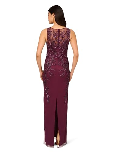 Image of Adrianna Papell Women's Beaded Column Long Dress