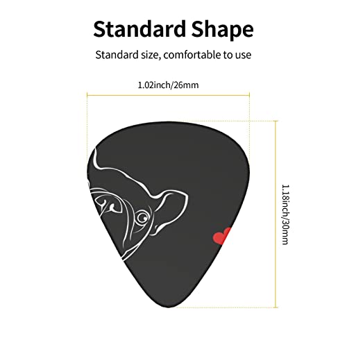 Ensemble de 12 médiators de guitare pour chien bouledogue français pour guitare acoustique, guitare électrique… - Les Beatles, Paul McCartney, John Lennon, RIngo Starr, George Harrison Ensemble de 12 médiators de guitare pour chien bouledogue français pour guitare acoustique, guitare électrique… – Image 5