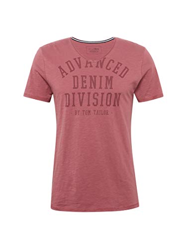 TOM TAILOR Denim NOS V-Neck Tee with Print T-Shirt...