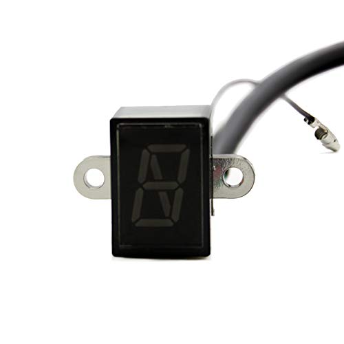 HRTLSS Indicador Marcha Digital Indicador De Marcha En Punto Muerto para Motocicleta Pantalla Digital Universal Negra De 6 Velocidades De Nuoxintr Luz para Moto Todoterreno