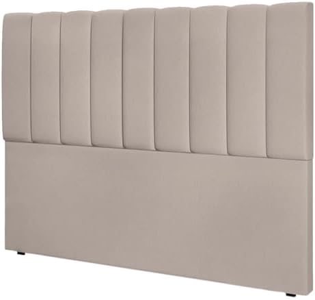 Cabeceira Cama Box King 195 cm Linho Bege Siena - Loja Monte Belo