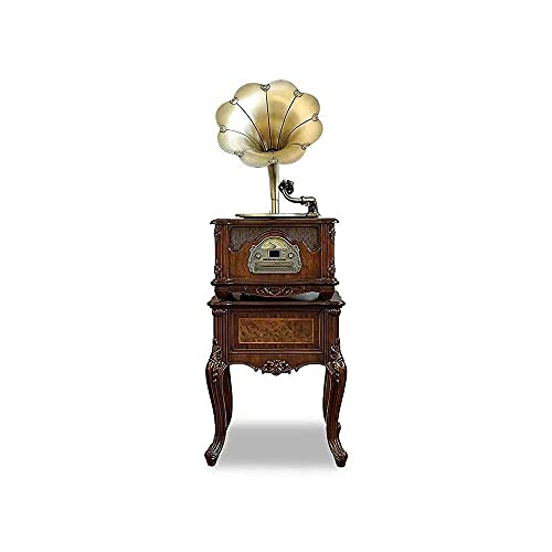 AMZOPDGS Tourne-Disque rétro, Music Box Record Player Retro Turntable, All in One Vintage Phonographe Gramophone… - Les Beatles, Paul McCartney, John Lennon, RIngo Starr, George Harrison AMZOPDGS Tourne-Disque rétro, Music Box Record Player Retro Turntable, All in One Vintage Phonographe Gramophone…