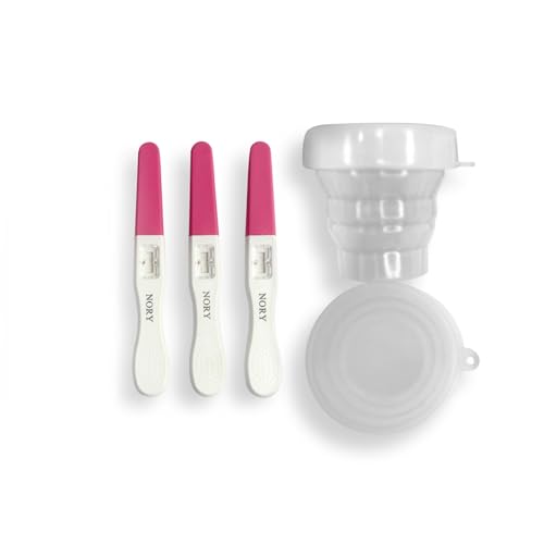 NORY EarlyCheck Pregnancy Test Kit – 4 Day Sooner Pregnancy kit ( Pack of 3) with 1 Urine Container – Ultra-Sensitive Detection at 10 mIU/mL – Results in Under 1 Minute – Detects Pregnancy 4 Days Early - Image 2 thumbnail