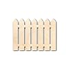 Unfinished Wood Picket Fence Shape Craft up to 46" DIY 6" / 1/4" #1