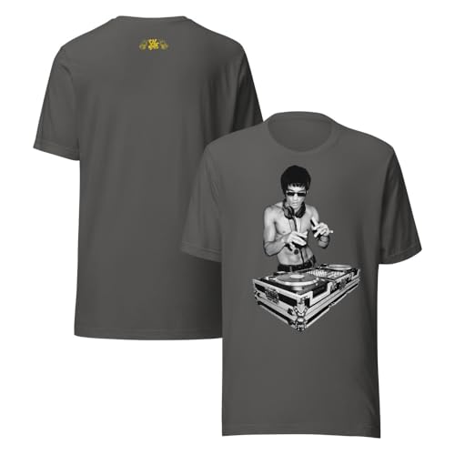 Bruce Lee DJ Dragon BL85 Yellow Logo Short Sleeve Unisex t-Shirt