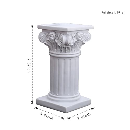 Mini Columna Romana Clásica de Resina para Decoración miniatura 3