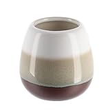 GOBELET GRES ROND TRICOLORE - MARRON/BEIGE