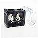 Beaupretty 30pcs Dual-Hole Mini Cosmetic Pencil Sharpener for Eyebrow Lip Eyeliner Pencils, Black Makeup Sharpener Tool for Precise Beauty Application at Home