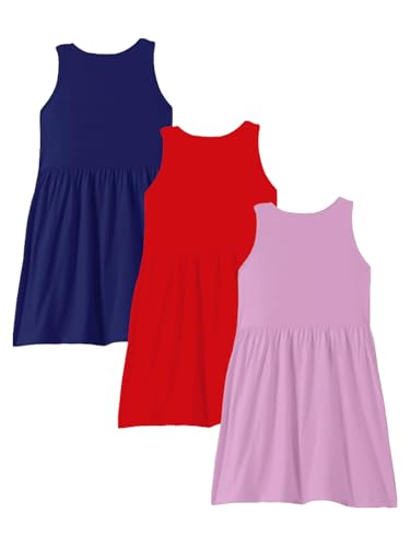 Image of Kuchipoo Girls Regular Fit Cotton Frocks - Pack of 3