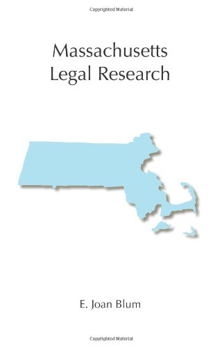 Massachusetts Legal Research (Legal Research Se... 1594604282 Book Cover