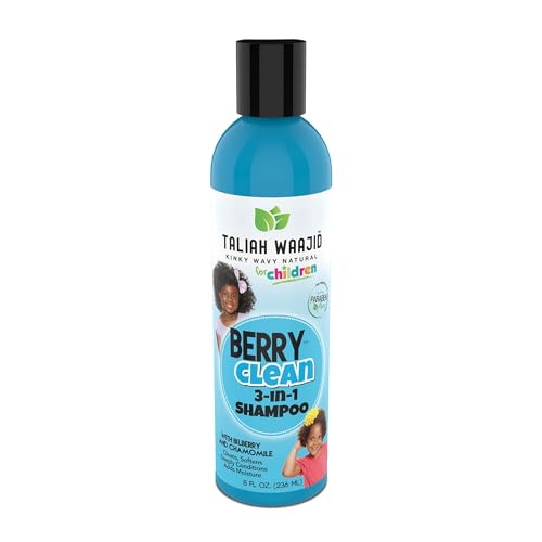 Taliah Waajid Kinky Wavy Natural Clean Three in One, Berry, 8 Ounce