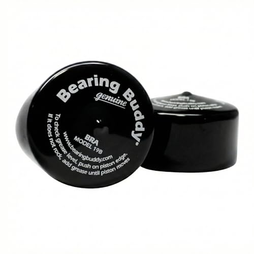 Bearing Buddy Bra 19B - 1 Pair USA-Made Black Vinyl Covers - Protects and Keeps Grease Off the Trailer Wheels - Fits Models: 1980 1980A 1938 1968 2047 2080 & 2080T