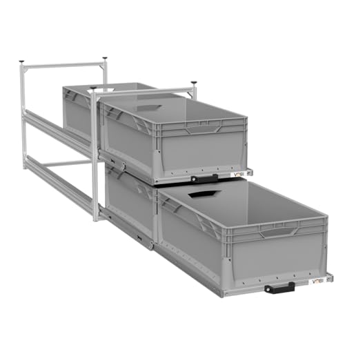 VOBI Wohnmobil Regal Regalsystem Tower 4-1200, mit Auszügen, 488x1205 mm (mit 2 Auszügen)