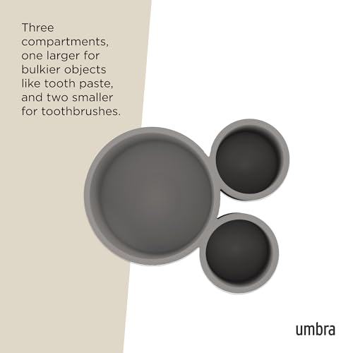 Image of Umbra Plastic Touch Toothbrush Holder, Grey