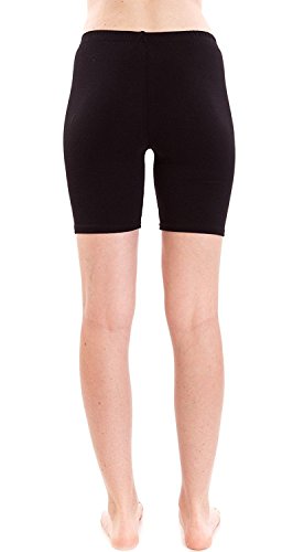 Image of BodyForm Women's Interlock Cotton Black Cycling Shorts