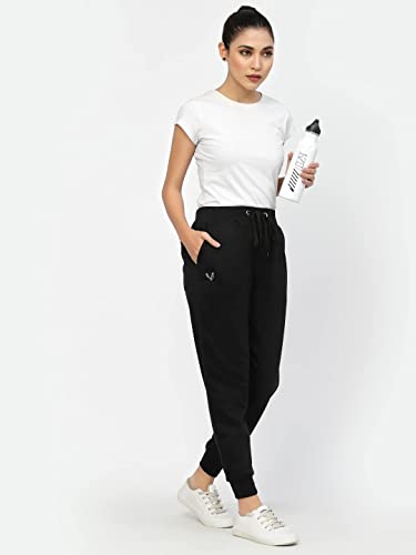 Image of UZARUS Women's Cotton Regular Fit Joggers Track Pants with 3 Pockets