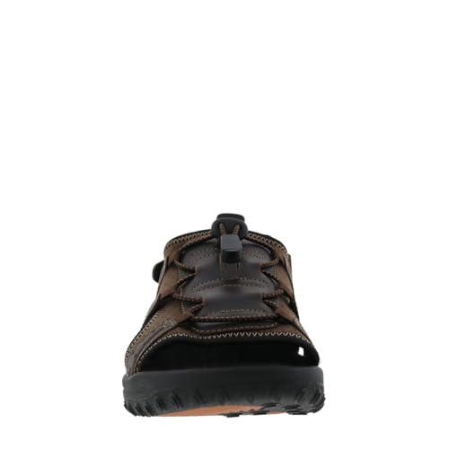 Drew Waves Men's Sandal with Removable Footbed Brown Leather Combo - 13 6e3