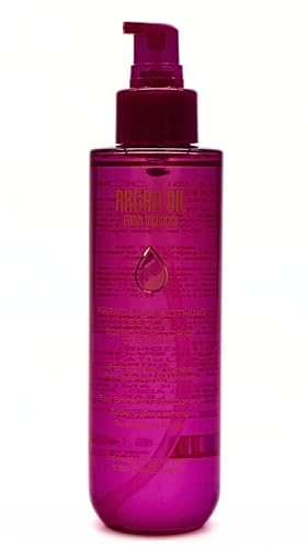 Argan Oil From Morocco Keratin Smoothing Serum For All Hair Types | Shine & Frizz Control, Purple