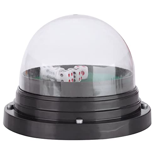 Würfelroller-Becher, Elektrische KTV-Pub-Bar, Transparente Kunststoffabdeckung, Anti-Falle, Schwarz, mit Grünem Schwammboden, für Party-Unterhaltung Im Freien