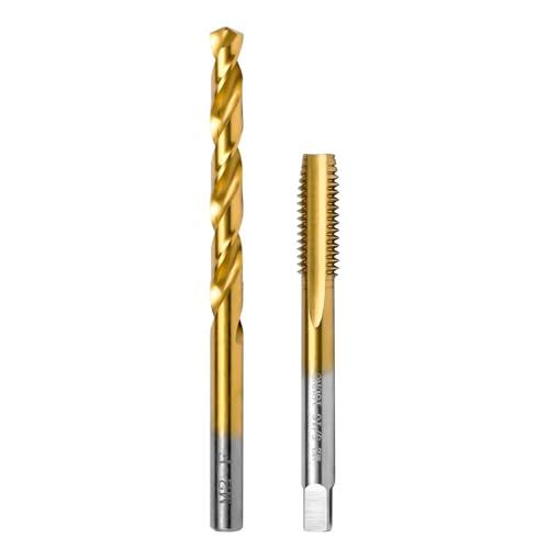 Image of 5 /16 inch-18 UNC Tap and F Drill Bit Kit, M2 HSS Drill and Tap Set, Combination of Drill and Tap Kit for Metal