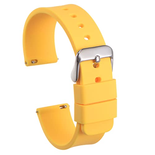 Bracelet de montre en silicone souple Harfington avec boucle acier