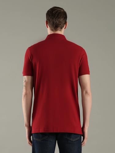 Image of Tommy Hilfiger Solid Regular fit Cotton Polo t-Shirt