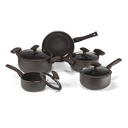 Conjunto de Panela 5 PC Marrom Hercules PA300-5PMA