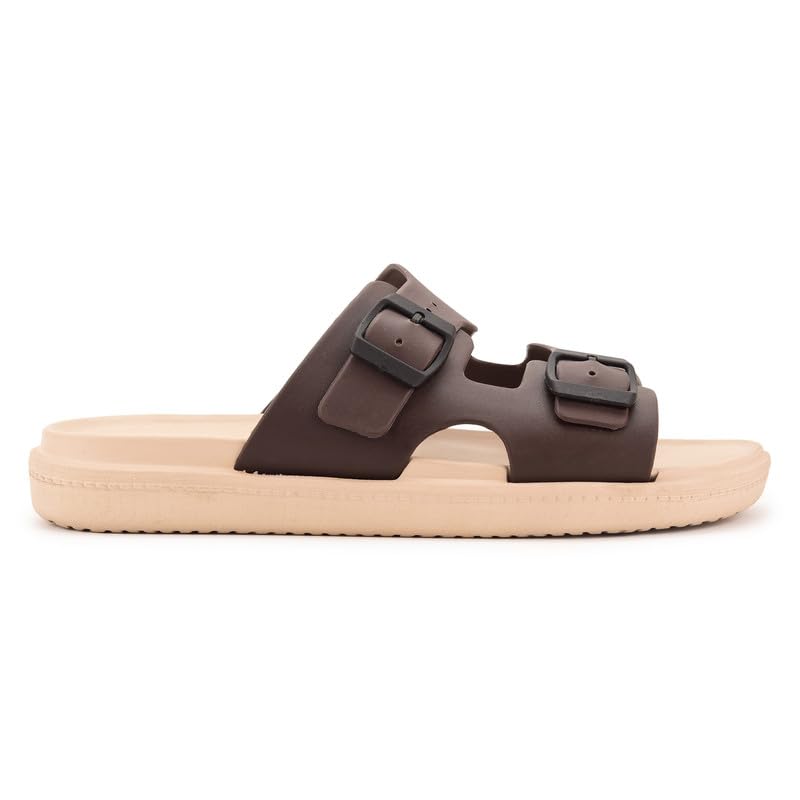 Image of Zoom Shoes FLTM04 Men's Sandals With Adjustable Buckle Strap Ultra Soft & Flexibility Anti Skid Comfortable Waterproof Daily Sandals for Men