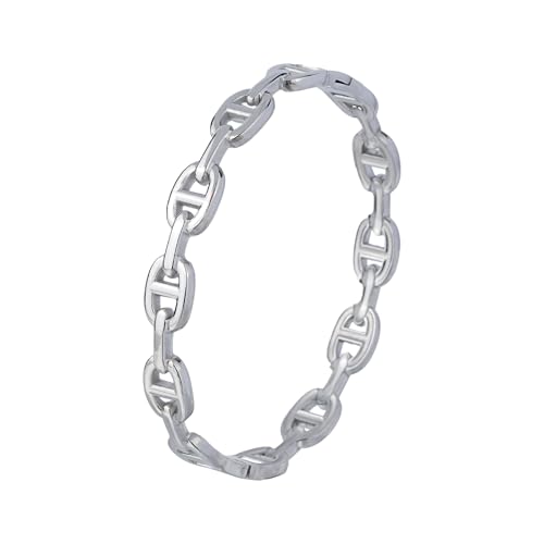 TaYolnFaSo Buckle Bracelets for Women Hypoallergenic Stainless Steel Wrist Wrap Bracelet Cuff Bangle Buckle Jewelry Gifts for Women with Pink Box