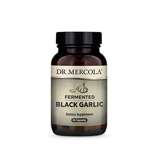 Dr. Mercola - Fermented Black Garlic, 30 Servings (60 Capsules), non GMO, Soy-Free