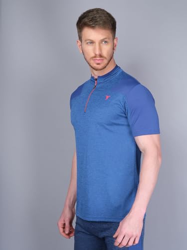 Image of TECHNOSPORT Men's Slim Fit Active T-Shirt - (MTP512 P) Pack of 1