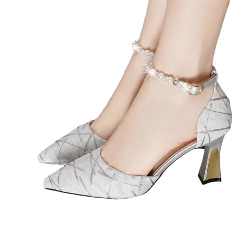 Women's Beaded Pointed high Heels Luxury Wedding Sandals