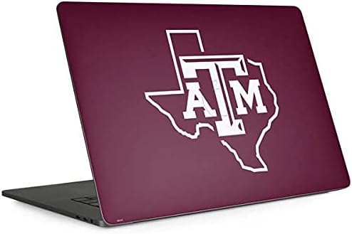 Skinit Decal Laptop Skin Compatible with MacBook Pro 13-inch with Touch Bar (2016-20) - Officially Licensed College Texas A&M Outline Design