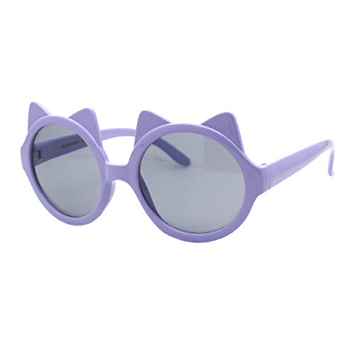 Girls Fashion Sunglasses Round Circle Frame Cute Kitty Cat Ears UV 4002