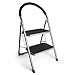 Price comparison product image VonHaus Premium 2 Step Ladder with Anti Slip Steps and Feet, Lightweight Folding Stepladder with 150KG Max Capacity, Ideal for Home/Kitchen/Garage Household Ladder