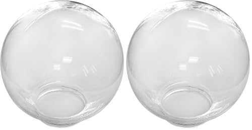 Image of Beam Lighting 6-inch Clear Acrylic Replacement Globe - Cover for Ceiling, Wall Fixtures, Lamp Posts, or Streetlights (Pack of 2)