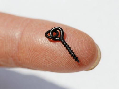 50 piezas tornillos para boilies con anilla para pesca de carpas miniatura 5