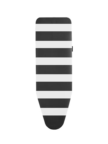 Rolser Funda 100% Algodón para Tabla de Planchar K-22 y K-Tres - Talla L 130x48 cm - Lido Blanco y Negro