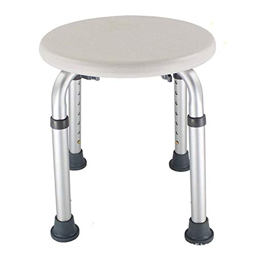 WYZBD Aluminum non-slip bathroom stool bath chair shower stool shower with backrest Disabled
