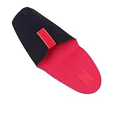 TEHAUX 2 Stück Teiliges Kameralinsen etui aus dickem stoßfestem Tauchmaterial schützende Objektivtasche für DSLR Linsen kompakt strapazierfähig mit praktischem Klettband schwarz S