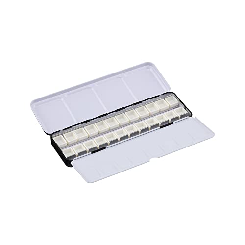 Watercolor Palette with 24 Half Pans for Artists