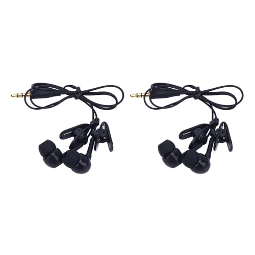 Aoaoy Stereo-Schwimmkopfhörer IP68 mit Geräuschisolationstechnologie, Stereo-Klangqualität, 3,5 mm kabelgebundenes Design, zum Surfen, Laufen, Skifahren, 2 Stück